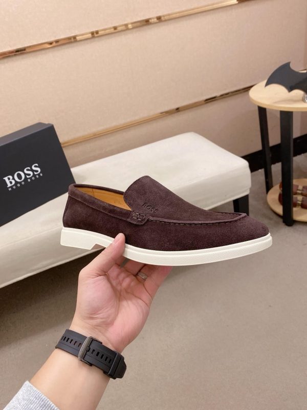 Boss Men's brown suede loafers (7) Boss Men's brown suede loafers