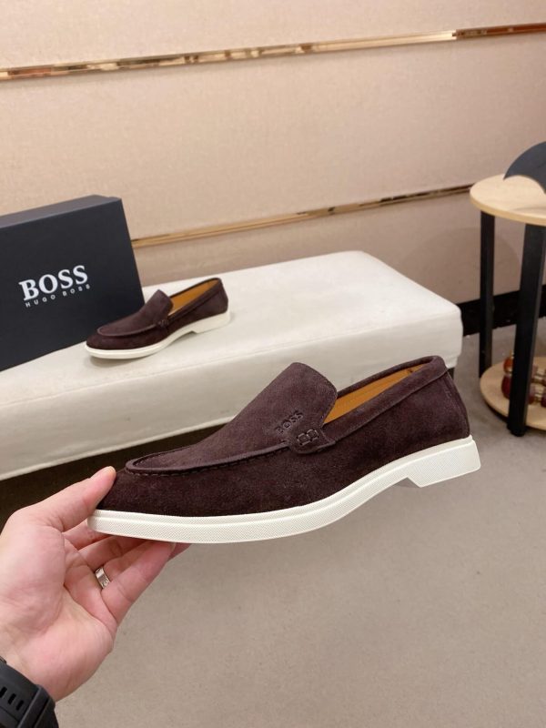 Boss Men's brown suede loafers (8) Boss Men's brown suede loafers