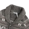 Brunello Cucinelli 'Geometric Jacquard' Cardigan- Grey