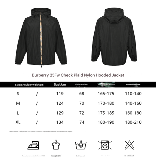 Burberry Checker-tape Nylon Hooded Jacket- Green (1) Burberry Checker-tape Nylon Zipped Hooded Jacket- Green