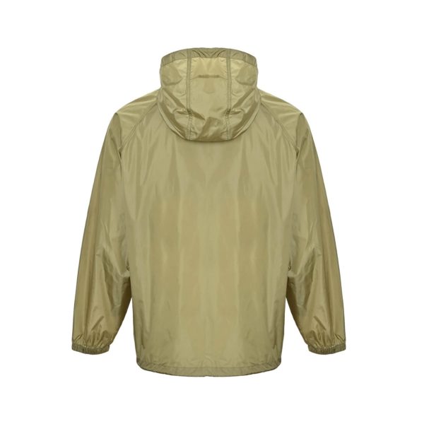 Burberry Checker-tape Nylon Hooded Jacket- Green (8) Burberry Checker-tape Nylon Zipped Hooded Jacket- Green