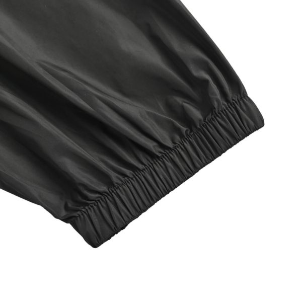 Burberry Checker-tape Nylon Zipped Hooded Jacket- Black