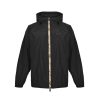 Burberry Checker-tape Nylon Zipped Hooded Jacket- Black
