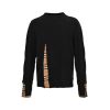 Burberry Nolen Cotton Crew Neck Sweatshirt- Black (10) Burberry Nolen Cotton Crew Neck Sweatshirt- Black