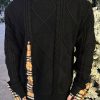 Burberry Nolen Cotton Crew Neck Sweatshirt- Black (2) Burberry Nolen Cotton Crew Neck Sweatshirt- Black