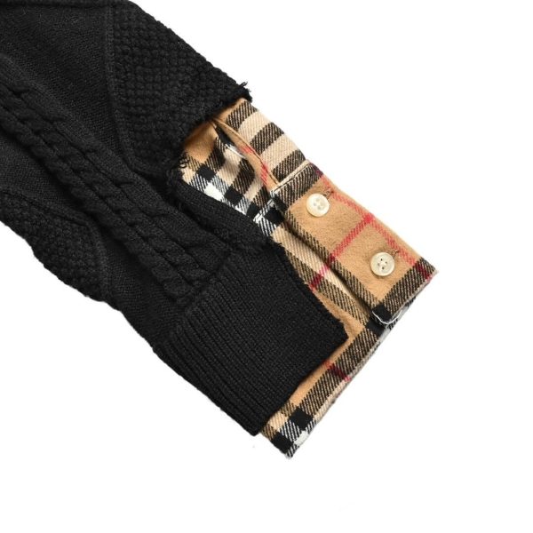 Burberry Nolen Cotton Crew Neck Sweatshirt- Black (6) Burberry Nolen Cotton Crew Neck Sweatshirt- Black