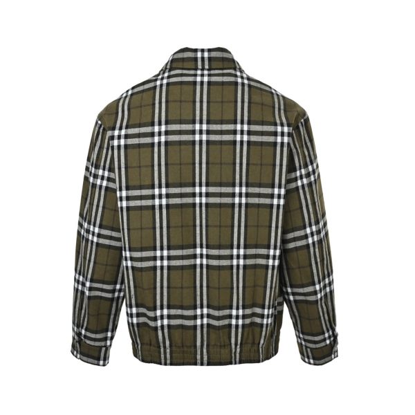 Burberry Plaid Check Cashmere Jacket- Green (7) Burberry Plaid Check Cashmere Jacket- Green