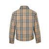 Burberry Plaid Overshirt Jacket- Beige