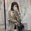 Burberry Plaid Overshirt Jacket- Beige