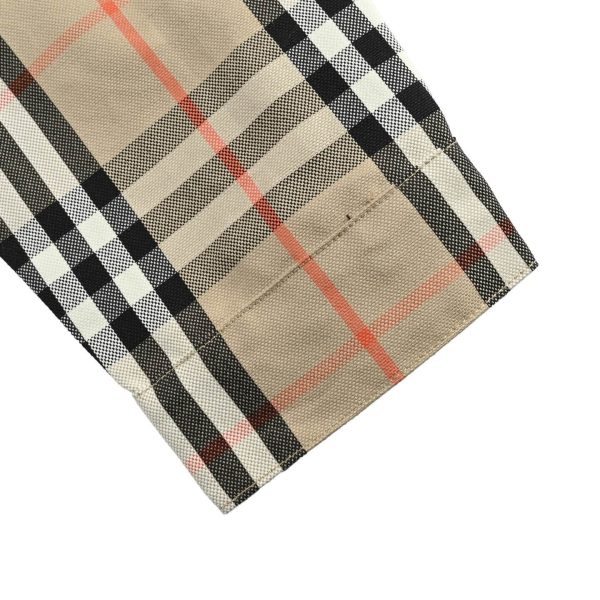 Burberry Plaid Overshirt Jacket- Beige