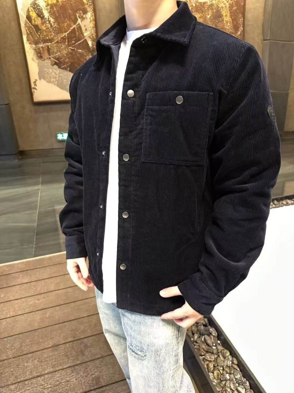 Burberry War Horse Corduroy Shirt Jacket- Black (3) Burberry War Horse Corduroy Shirt Jacket- Black