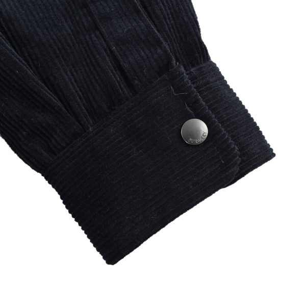 Burberry War Horse Corduroy Shirt Jacket- Black (6) Burberry War Horse Corduroy Shirt Jacket- Black