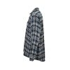 Celine Checked Cotton Loose Lumberjack Shirt- Navy Blue (10) Celine Checked Cotton Loose Lumberjack Shirt- Navy Blue