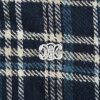 Celine Checked Cotton Loose Lumberjack Shirt- Navy Blue (6) Celine Checked Cotton Loose Lumberjack Shirt- Navy Blue