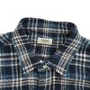 Celine Checked Cotton Loose Lumberjack Shirt- Navy Blue (7) Celine Checked Cotton Loose Lumberjack Shirt- Navy Blue