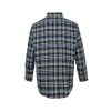 Celine Checked Cotton Loose Lumberjack Shirt- Navy Blue (8) Celine Checked Cotton Loose Lumberjack Shirt- Navy Blue