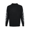 Chrome Hearts Sanskrit Letter Sleeves Crewneck Sweatshirt- Black