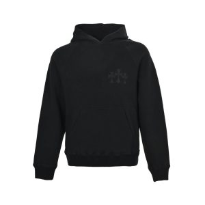 Chrome Hearts Y Not Cemetery Cross Hoodie- Black