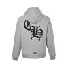 Chrome Hearts Y Not Cemetery Cross Hoodie- Gray