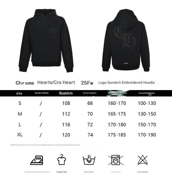 Chrome Hearts Y Not Cemetery Cross Hoodie- Black