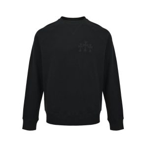 Chrome Hearts Y Not Cemetery Cross Sweatshirt- Black (11) Chrome Hearts Y Not Cemetery Cross Sweatshirt- Black