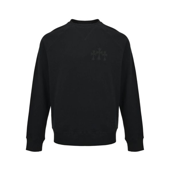 Chrome Hearts Y Not Cemetery Cross Sweatshirt- Black