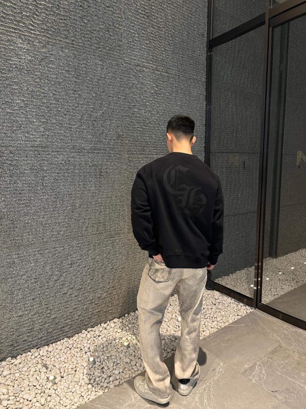 Chrome Hearts Y Not Cemetery Cross Sweatshirt- Black