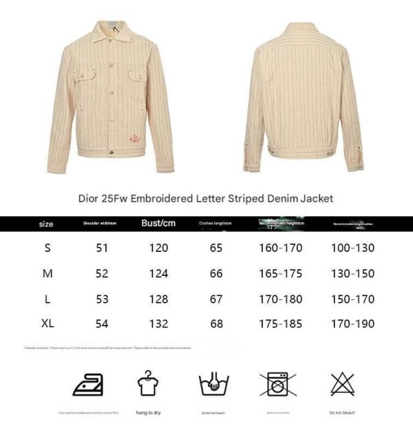 Dior and Hylton Nel Mki Cotton Denim Stripe Jacket- White (13) Dior and Hylton Nel Mki Cotton Denim Stripe Jacket- White