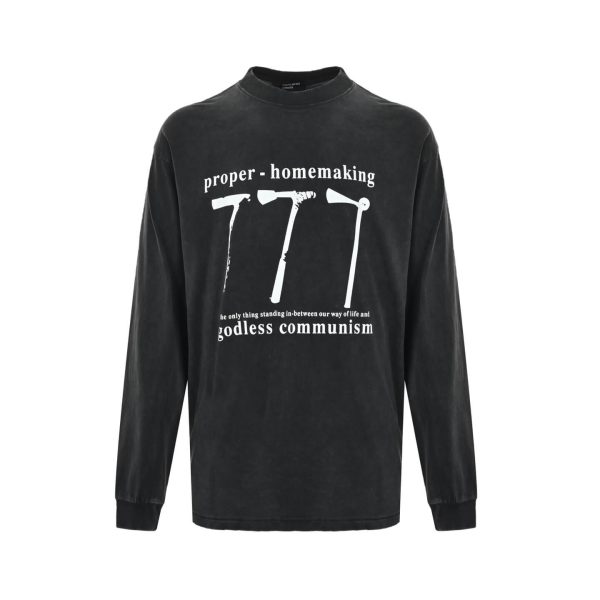 Enfants Riches Déprimés 777 Long-Sleeved T-Shirt- Black