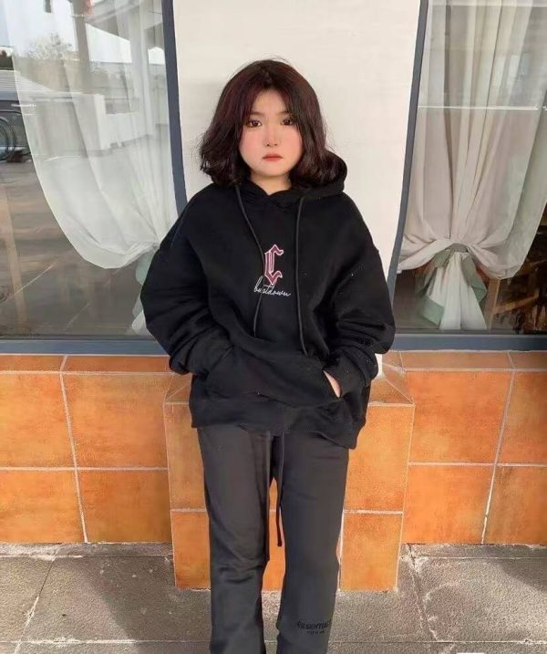 Fear of God ESSENTIALS logo-print Track Pants- Black