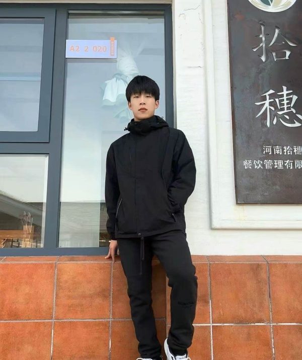 Fear of God ESSENTIALS logo-print Track Pants- Black