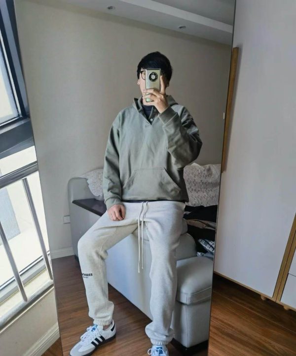 Fear of God ESSENTIALS logo-print Track Pants- Grey