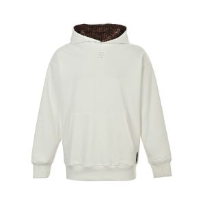 Fendi Brand Sweatshirt Hoodie- White (12) Fendi Brand Sweatshirt Hoodie- White