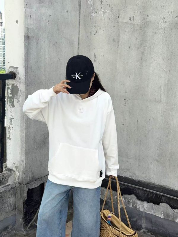Fendi Brand Sweatshirt Hoodie- White