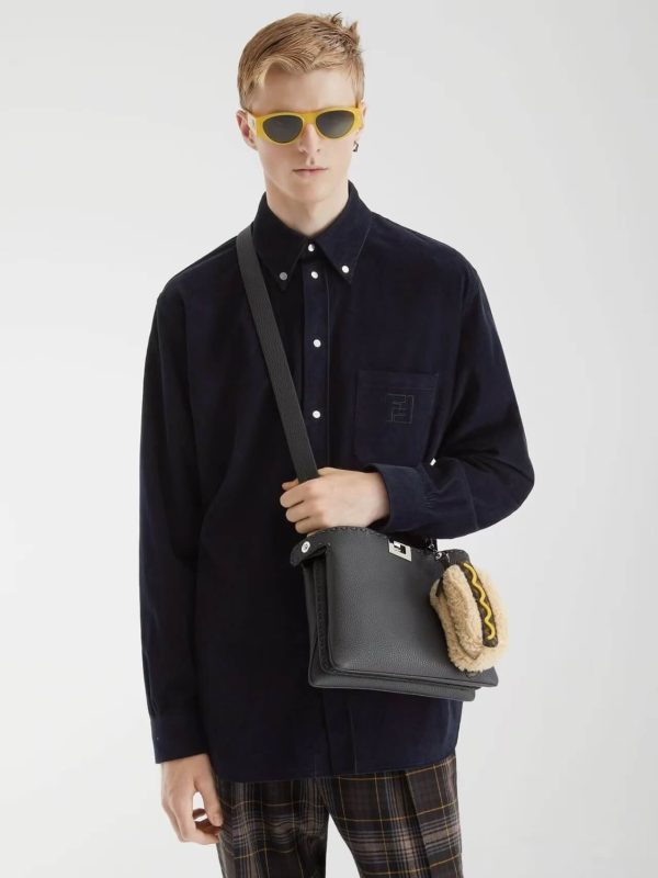 Fendi Corduroy Shirt Jacket- Blue (1) Fendi Corduroy Shirt Jacket- Blue