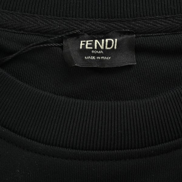 Fendi Karl Lagerfeld Crew Neck Sweatshirt- Black