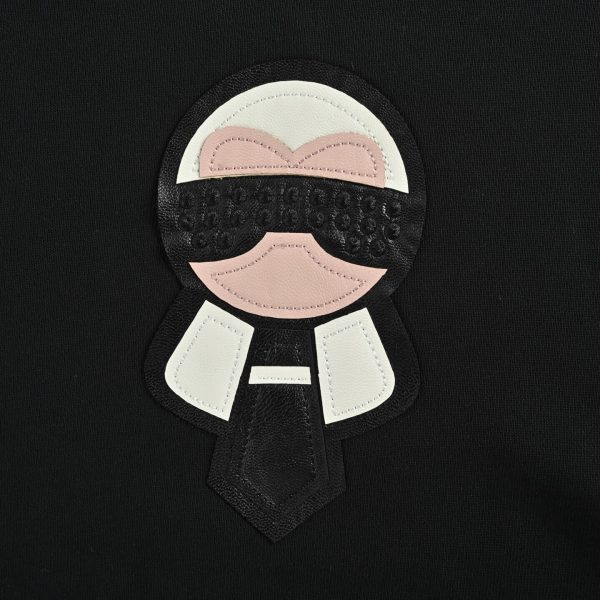 Fendi Karl Lagerfeld Crew Neck Sweatshirt- Black