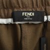 Fendi Monster Eyes Print Sweatpants- Brown