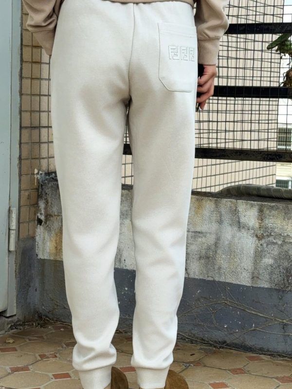 Fendi Monster Eyes Print Sweatpants- Off-White