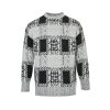 Givenchy Black And White Mohair Knit Sweater. (12) Givenchy Mohair Knit Sweater- Black & White