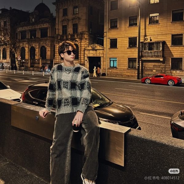 Givenchy Black And White Mohair Knit Sweater. (2) Givenchy Mohair Knit Sweater- Black & White