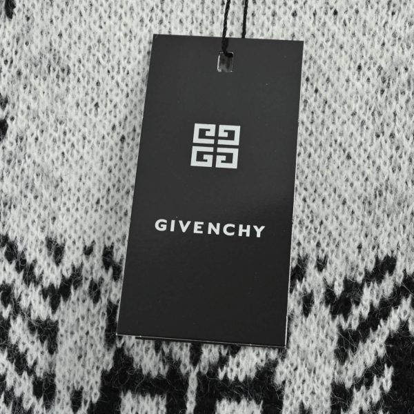 Givenchy Black And White Mohair Knit Sweater. (9) Givenchy Mohair Knit Sweater- Black & White