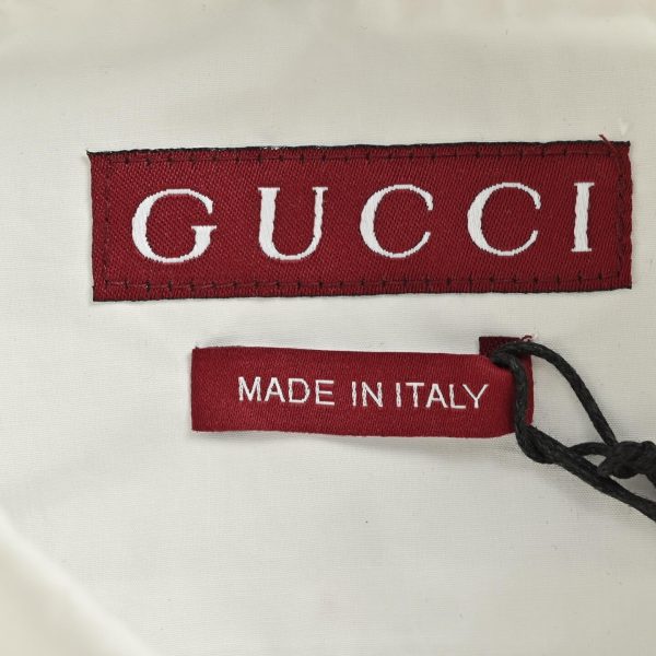 Gucci Cotton Embroidered Logo Shirt- White
