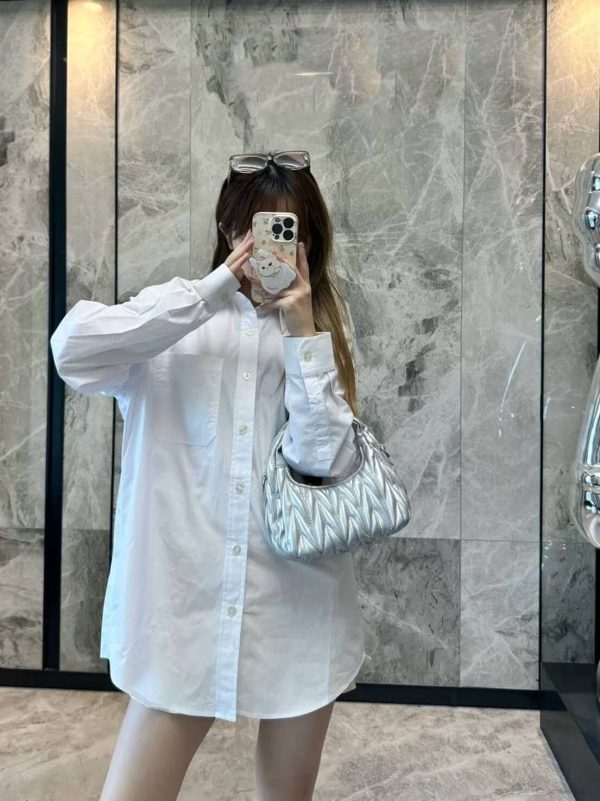 Gucci Cotton Embroidered Logo Shirt- White