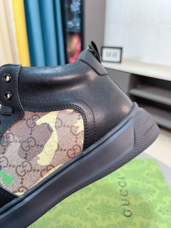 Gucci GG canvas and black leather high-top sneakers (8) Gucci GG canvas and black leather high-top sneakers