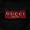 Gucci Interlocking G-patch Drawstring Hoodie- Black (5) Gucci Interlocking G-patch Drawstring Hoodie- Black