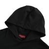 Gucci Interlocking G-patch Drawstring Hoodie- Black (7) Gucci Interlocking G-patch Drawstring Hoodie- Black