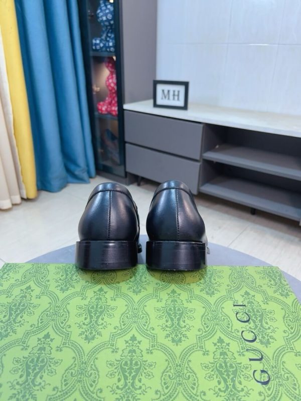 Gucci Jordy Monogram suede bit loafers