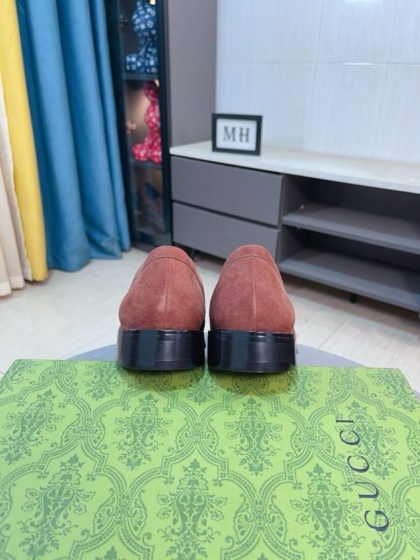 Gucci Jordy Monogram suede bit loafers