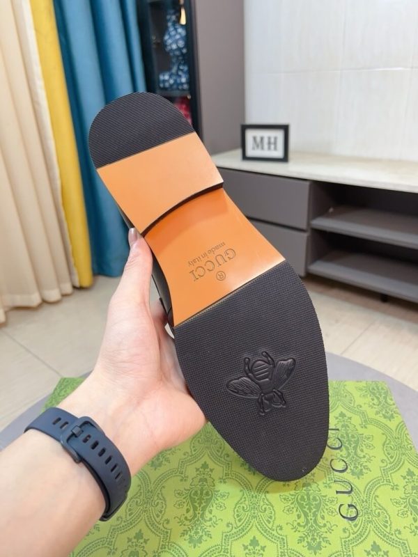 Gucci Jordy Monogram suede bit loafers